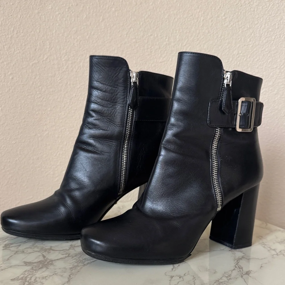 Prada Black Leather Boots - Picture 11 of 16
